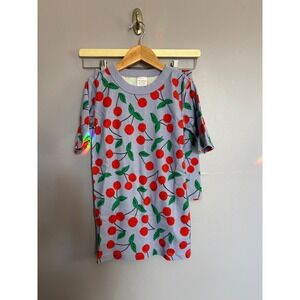 Hanna Andersson Kids Purple Cherry Organic Cotton Short John Pajama Set Size 12